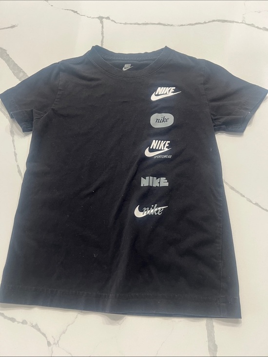 Nike Other - Nike Black Tee with Vertical White Logo Mix​